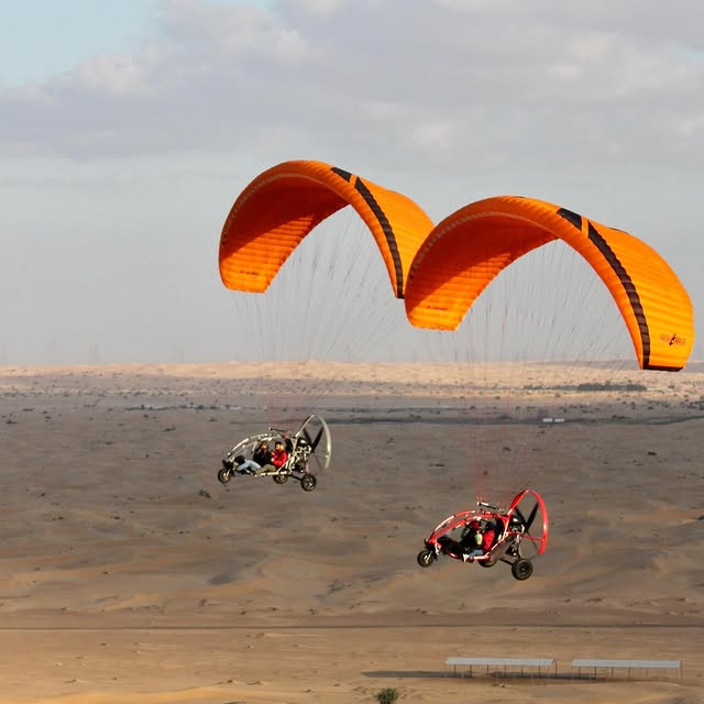 Paramotoring over the Desert