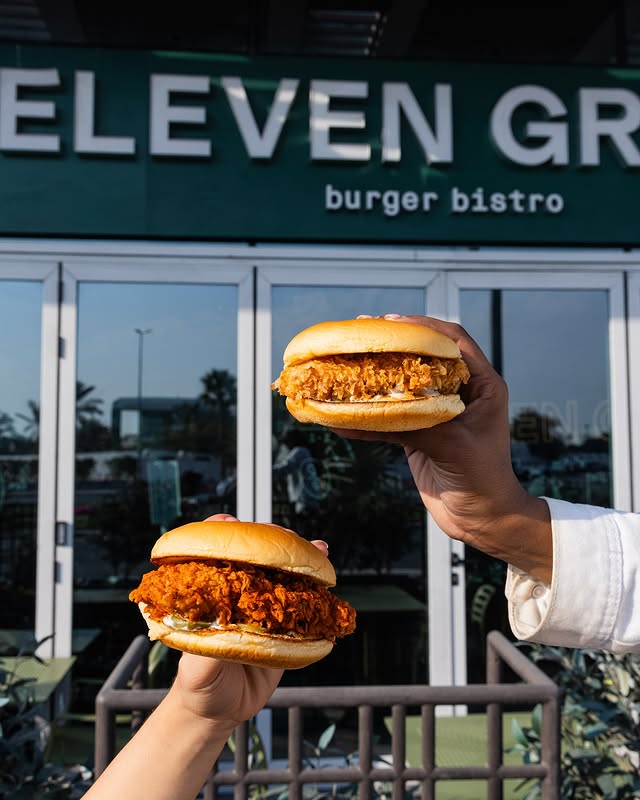 Eleven Green Burgers