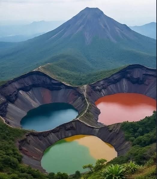 See the Three Crater Lakes of Mount Kelimutu, Flores