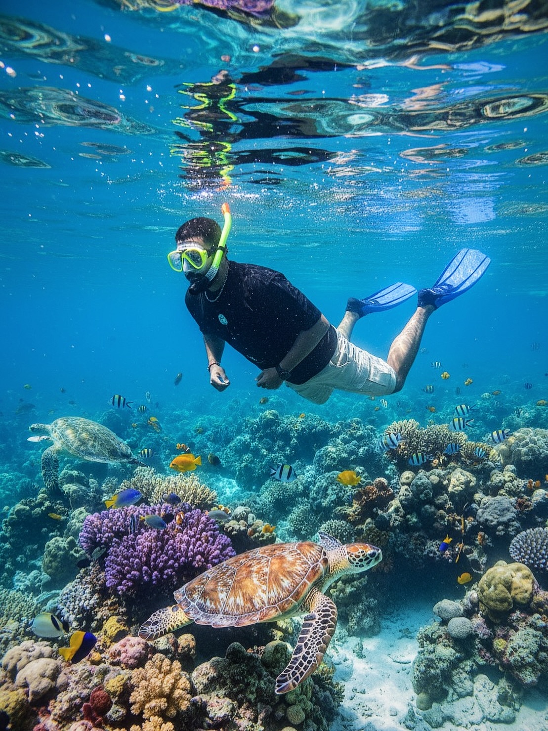 Snorkel with Turtles in the Gili Islands, Lombok